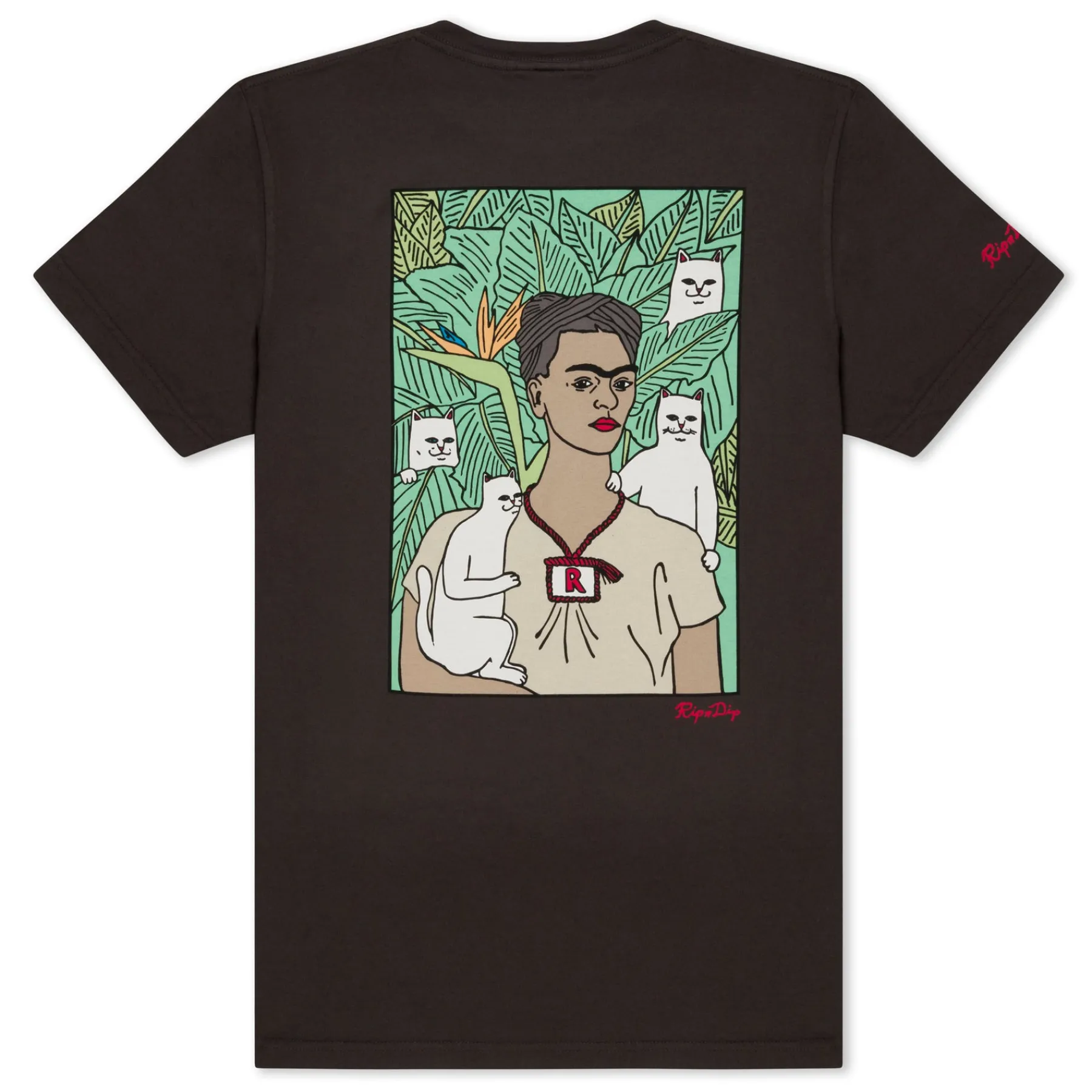Ripndip Short Sleeve Tees<Nermal Portrait Tee (Vintage Black)