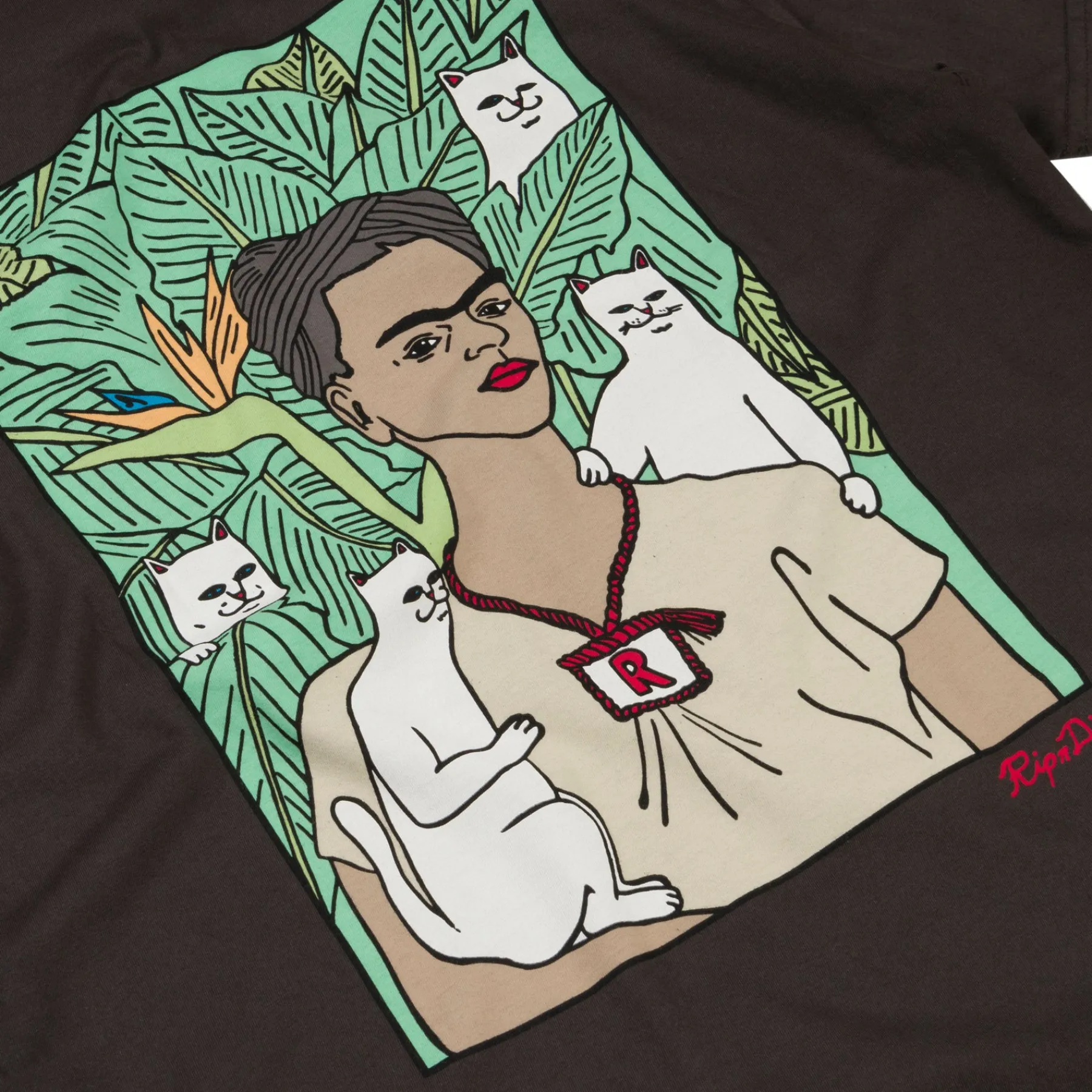 Ripndip Short Sleeve Tees<Nermal Portrait Tee (Vintage Black)