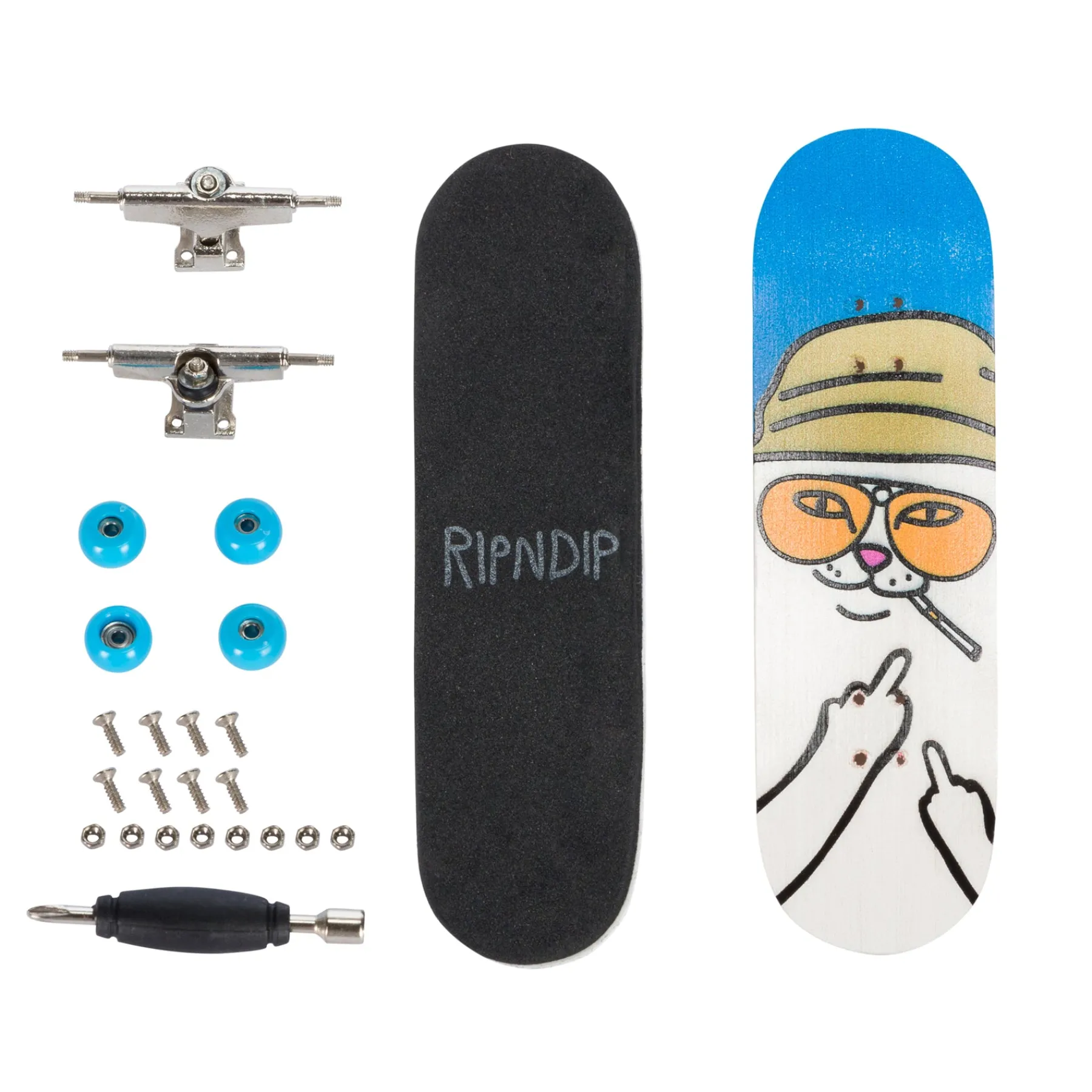 Ripndip Stocking Stuffers<Nermal S Thompson Mini Skateboard (Blue)