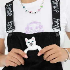 Ripndip Pants|Overalls<Nermy Buddy Corduroy Overalls (Black)