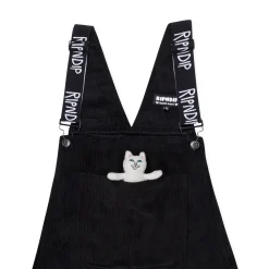 Ripndip Pants|Overalls<Nermy Buddy Corduroy Overalls (Black)