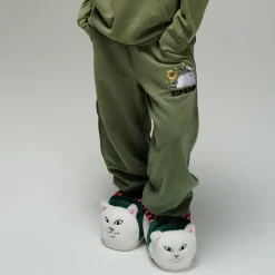 Ripndip Pants|Sweats<No Music No Life Sweatpants (Dusty Olive)