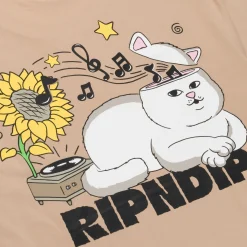 Ripndip Short Sleeve Tees<No Music No Life Tee (Almond)