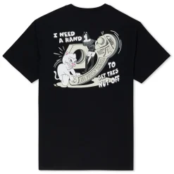 Ripndip Short Sleeve Tees<Nut Off Tee (Black)