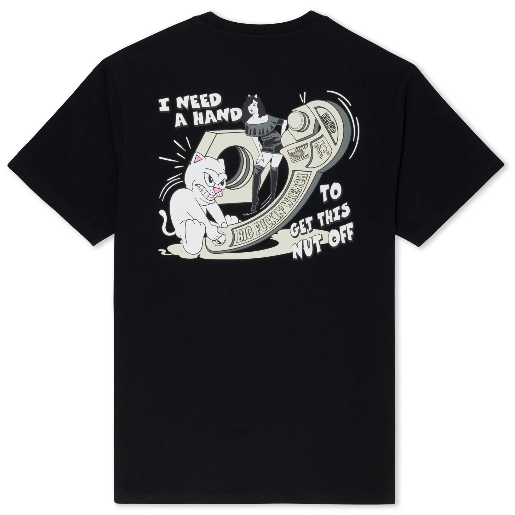 Ripndip Short Sleeve Tees<Nut Off Tee (Black)
