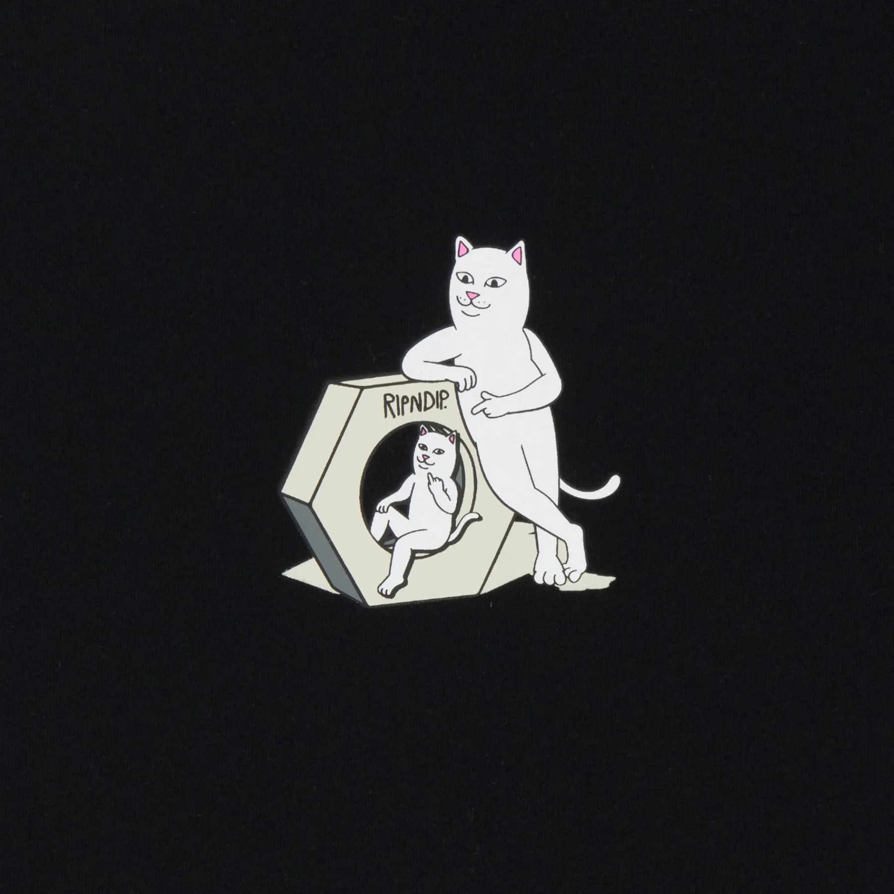 Ripndip Short Sleeve Tees<Nut Off Tee (Black)