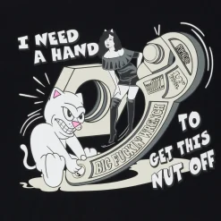 Ripndip Short Sleeve Tees<Nut Off Tee (Black)