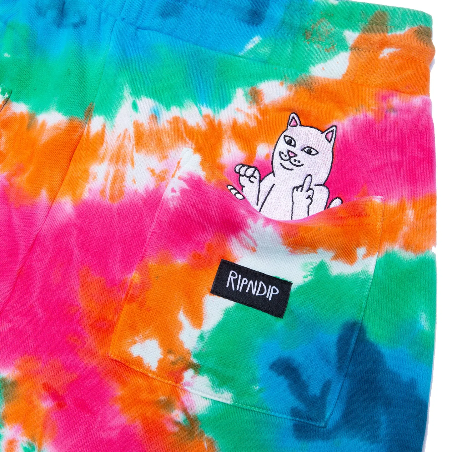 Ripndip Shorts|Sweats<OG Prisma Sweatshorts (Rainbow X Dye)