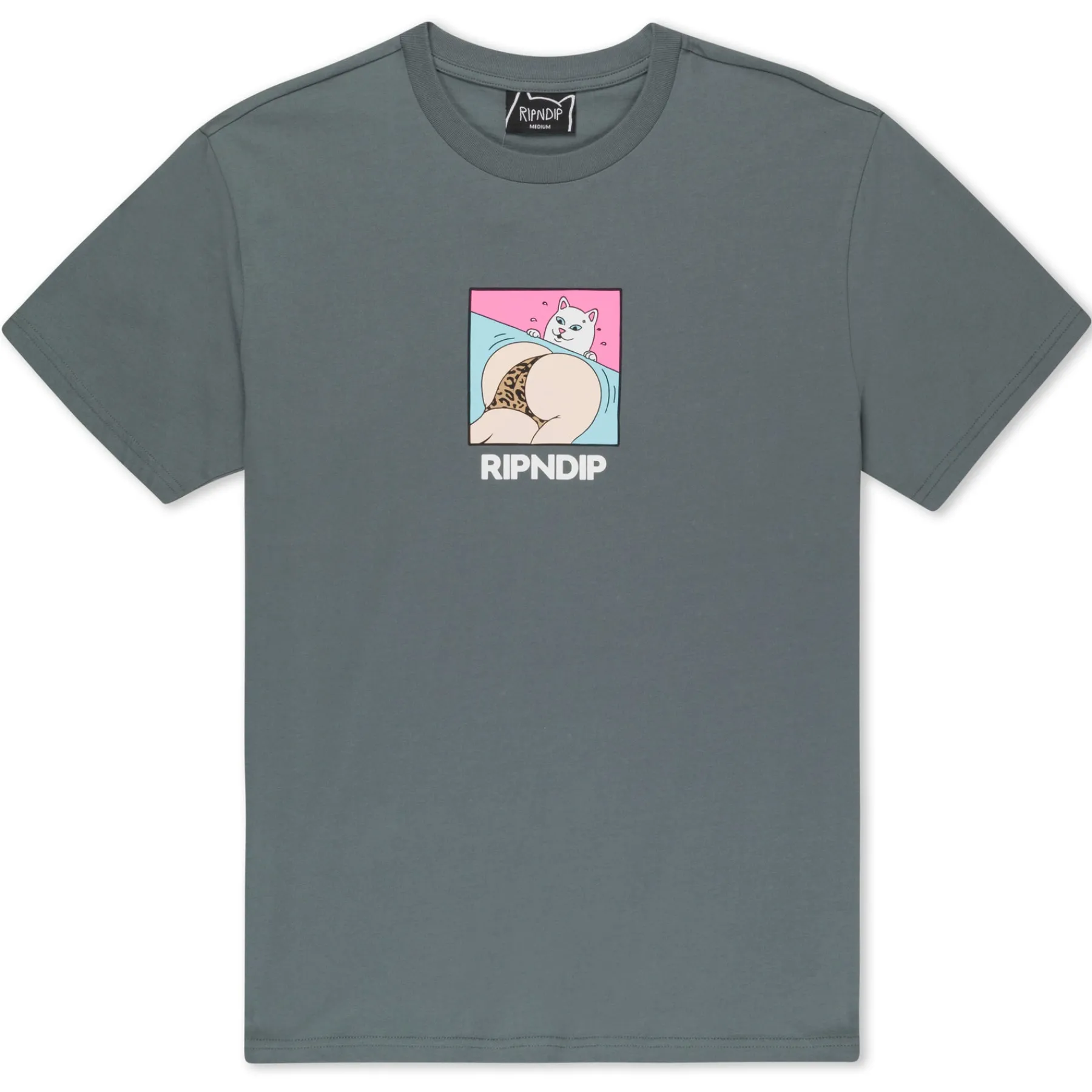 Ripndip Short Sleeve Tees<Peaches And Nerm Tee (Charcoal)