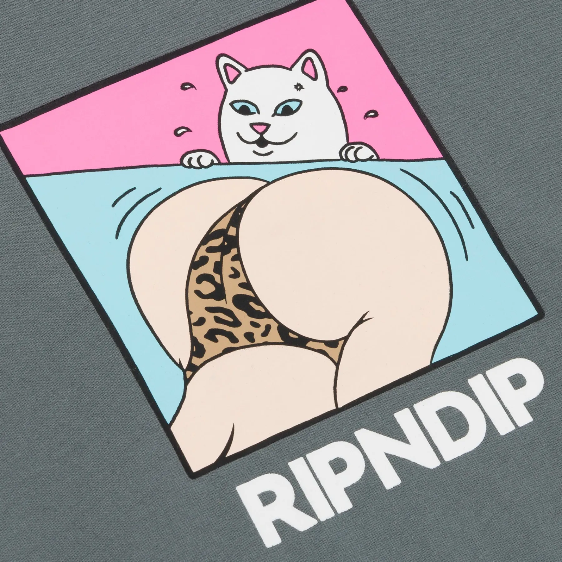Ripndip Short Sleeve Tees<Peaches And Nerm Tee (Charcoal)
