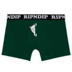 Ripndip Boxers|Womens<Peek A Nermal Boxers (Dark Forest)