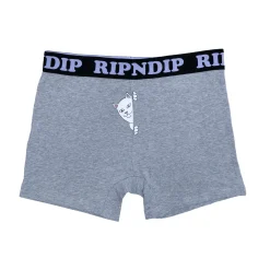 Ripndip Boxers|Womens<Peek A Nermal Boxers  (Heather Grey)