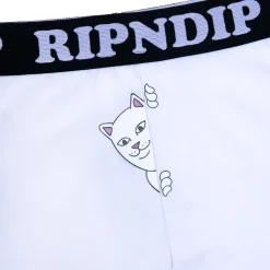 Ripndip Boxers|Womens<Peek A Nermal Boxers  (White)
