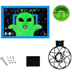 Ripndip Stocking Stuffers|Home Goods<Peeking Alien Hanging Basketball Set (Black/Blue)