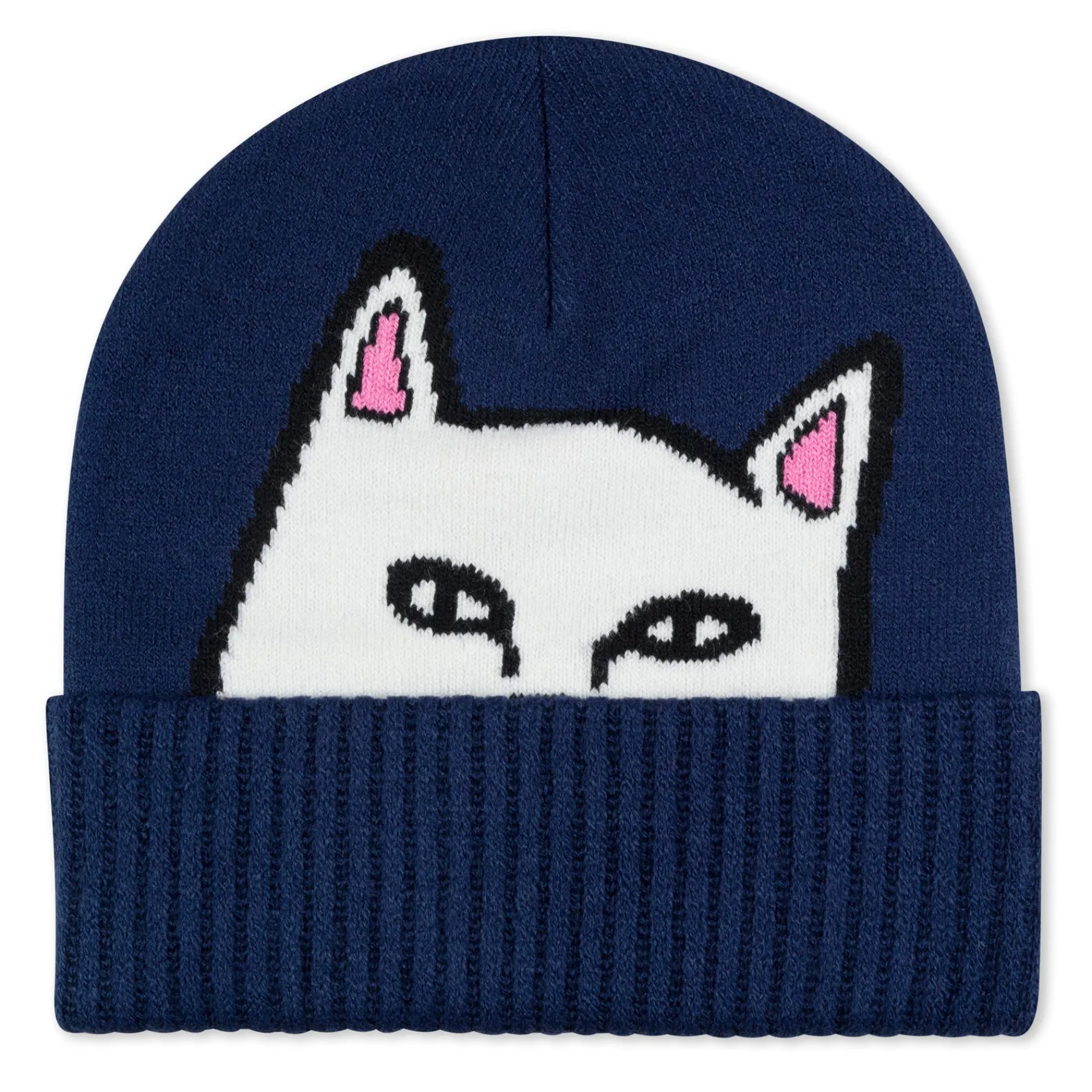 Ripndip Beanies<Peeking Nermal Beanie (Dark Slate)