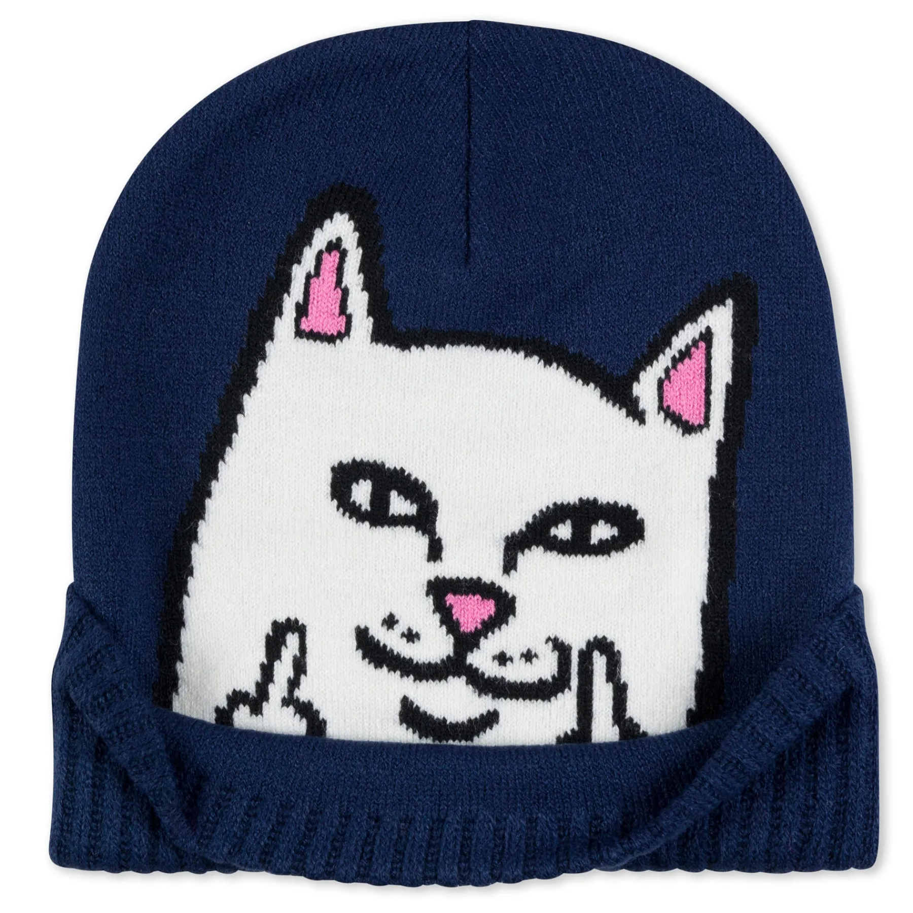Ripndip Beanies<Peeking Nermal Beanie (Dark Slate)