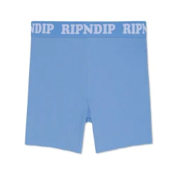 Ripndip Shorts|Womens<Peeking Nermal Biker Shorts (Light Blue)
