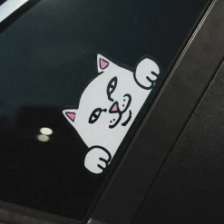 Ripndip Stocking Stuffers|Car Accessories<Peeking Nermal Car Sticker Pack (White)
