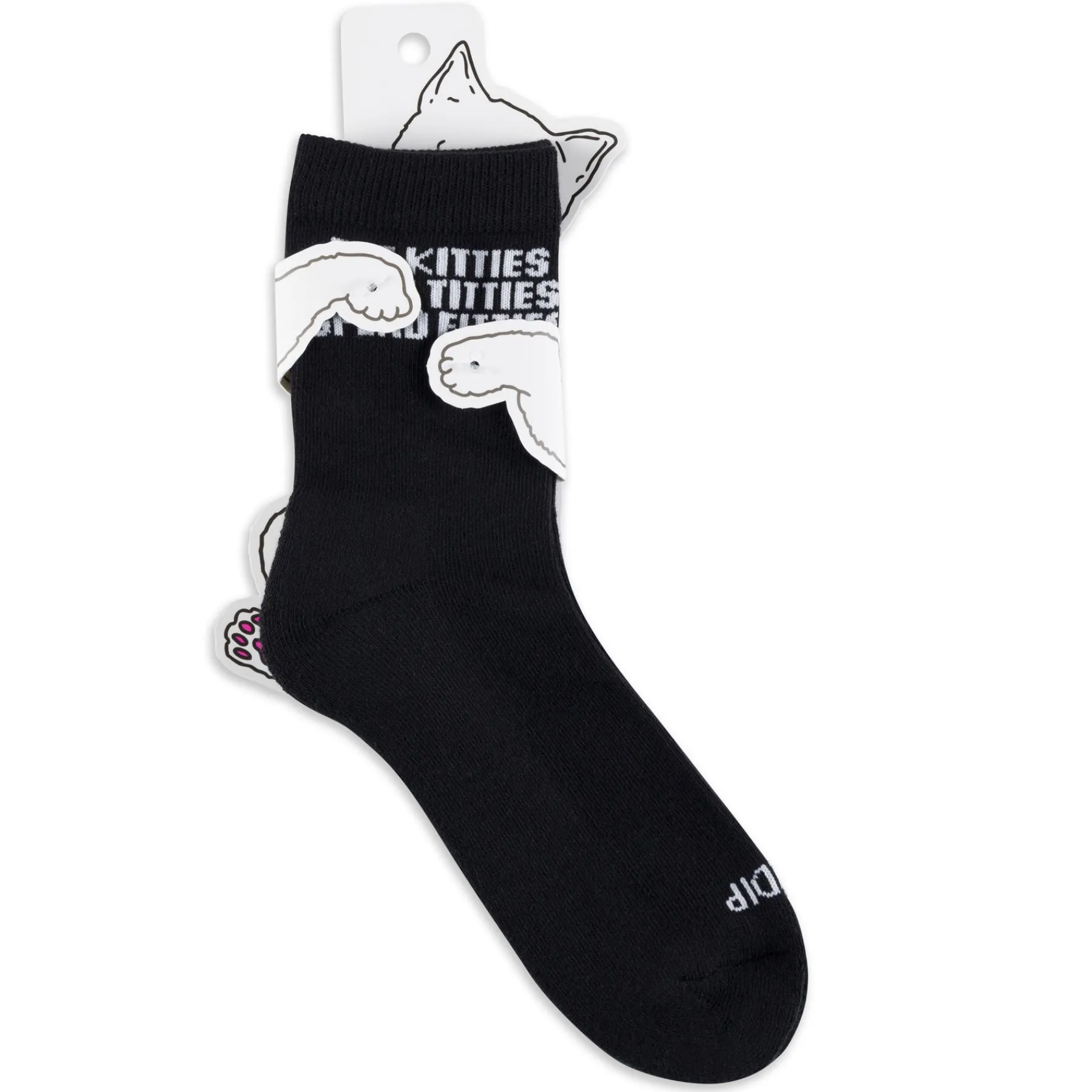Ripndip Socks|Stocking Stuffers<Pet Kitties Mid Socks (Black)