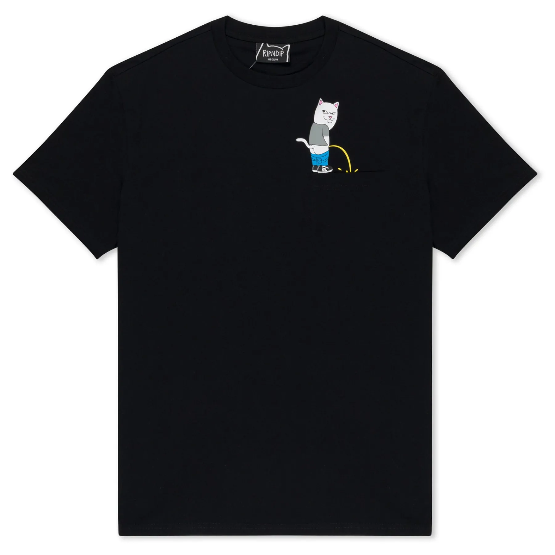 Ripndip Short Sleeve Tees|Stocking Stuffers<Potty Pocket Tee (Black)