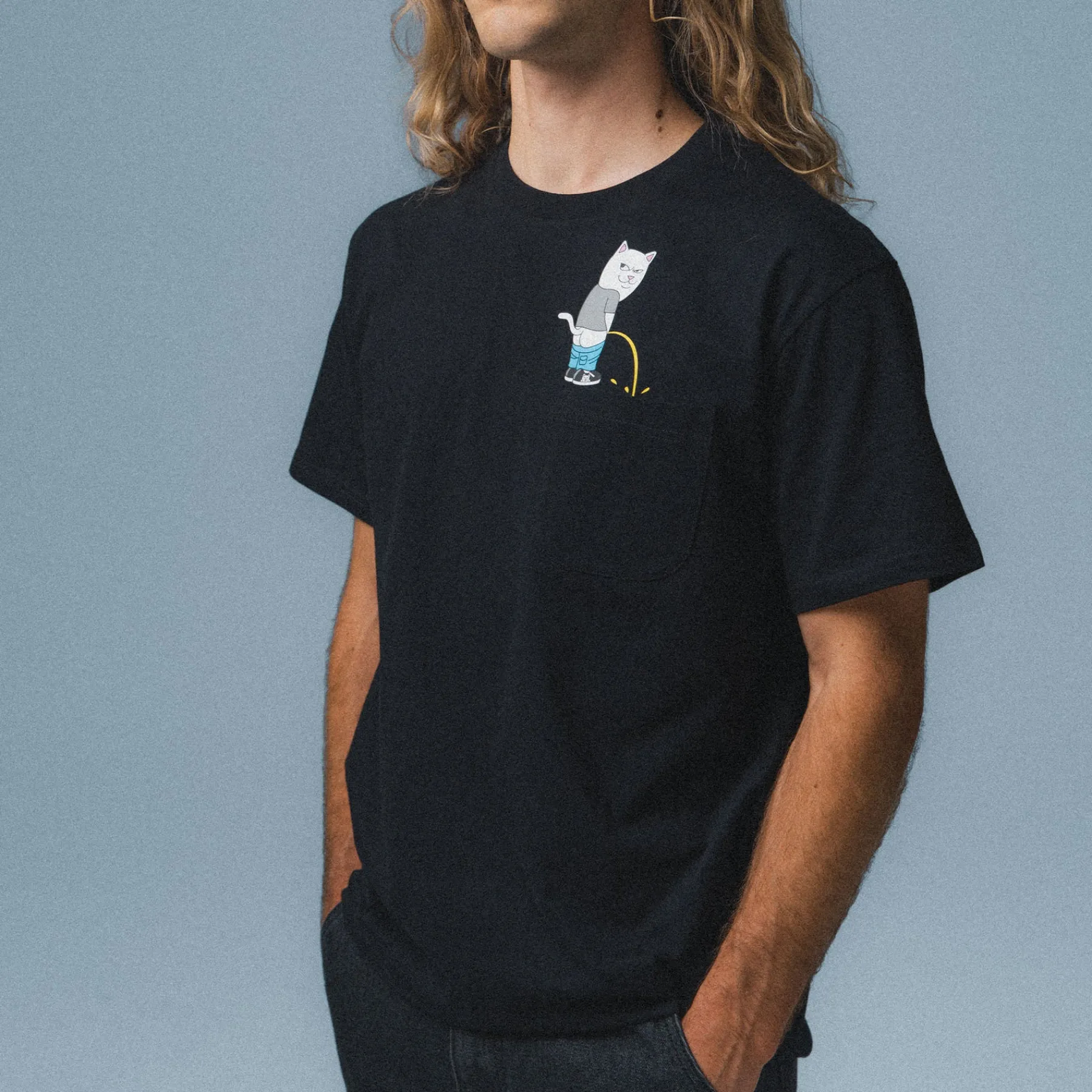Ripndip Short Sleeve Tees|Stocking Stuffers<Potty Pocket Tee (Black)