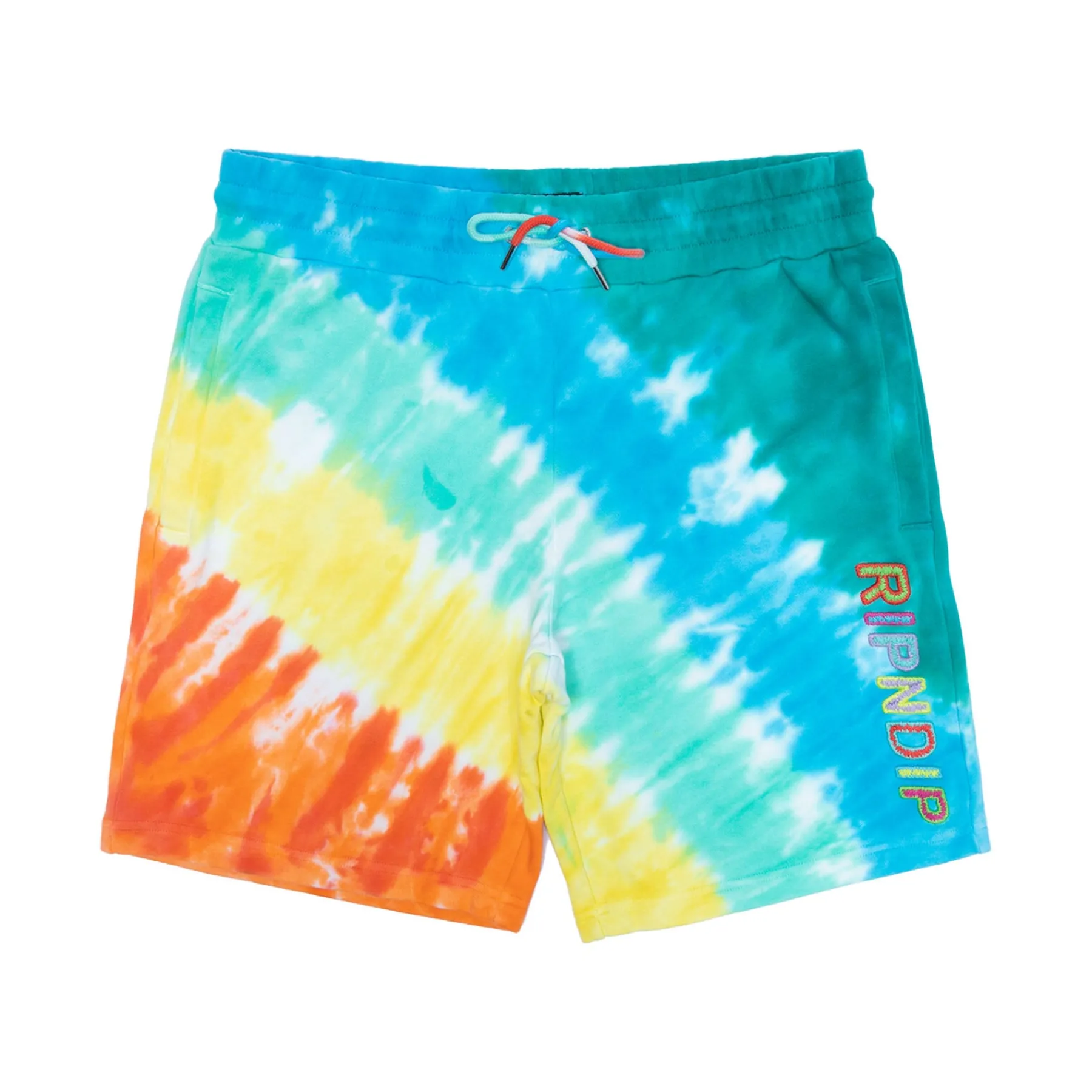 Ripndip Sweats|Shorts<Prisma Sweatshorts (Teal Rainbow Dye)