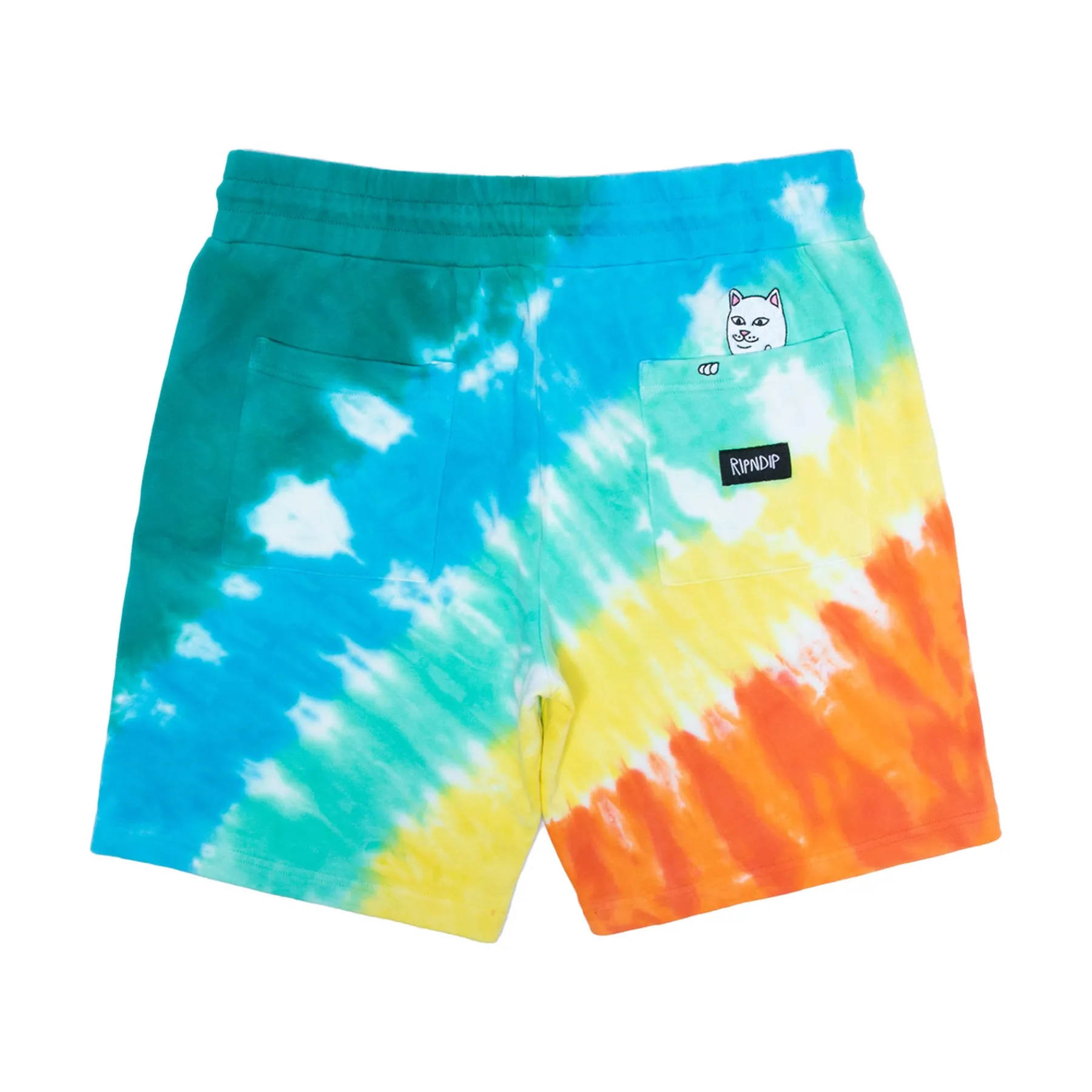 Ripndip Sweats|Shorts<Prisma Sweatshorts (Teal Rainbow Dye)