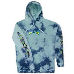 Ripndip Hoodies / Crewnecks<Psychedelic Garden Hoodie (Navy/Aqua Lightning Wash)