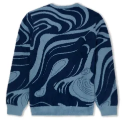 Ripndip Knits / Sweaters<Psychedelic Mohair Knit Sweater (Dark Slate)