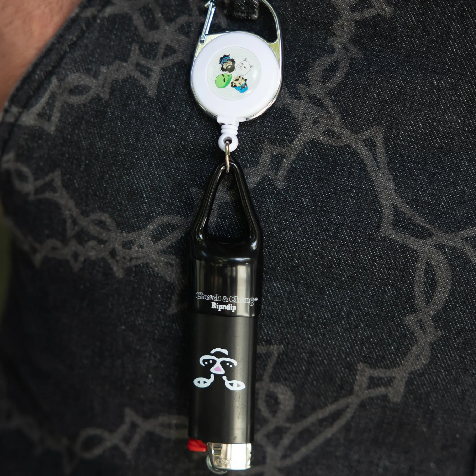 Ripndip Stocking Stuffers|Lanyards / Keychains<Puff Puff Lighter Leash Keychain (Black)