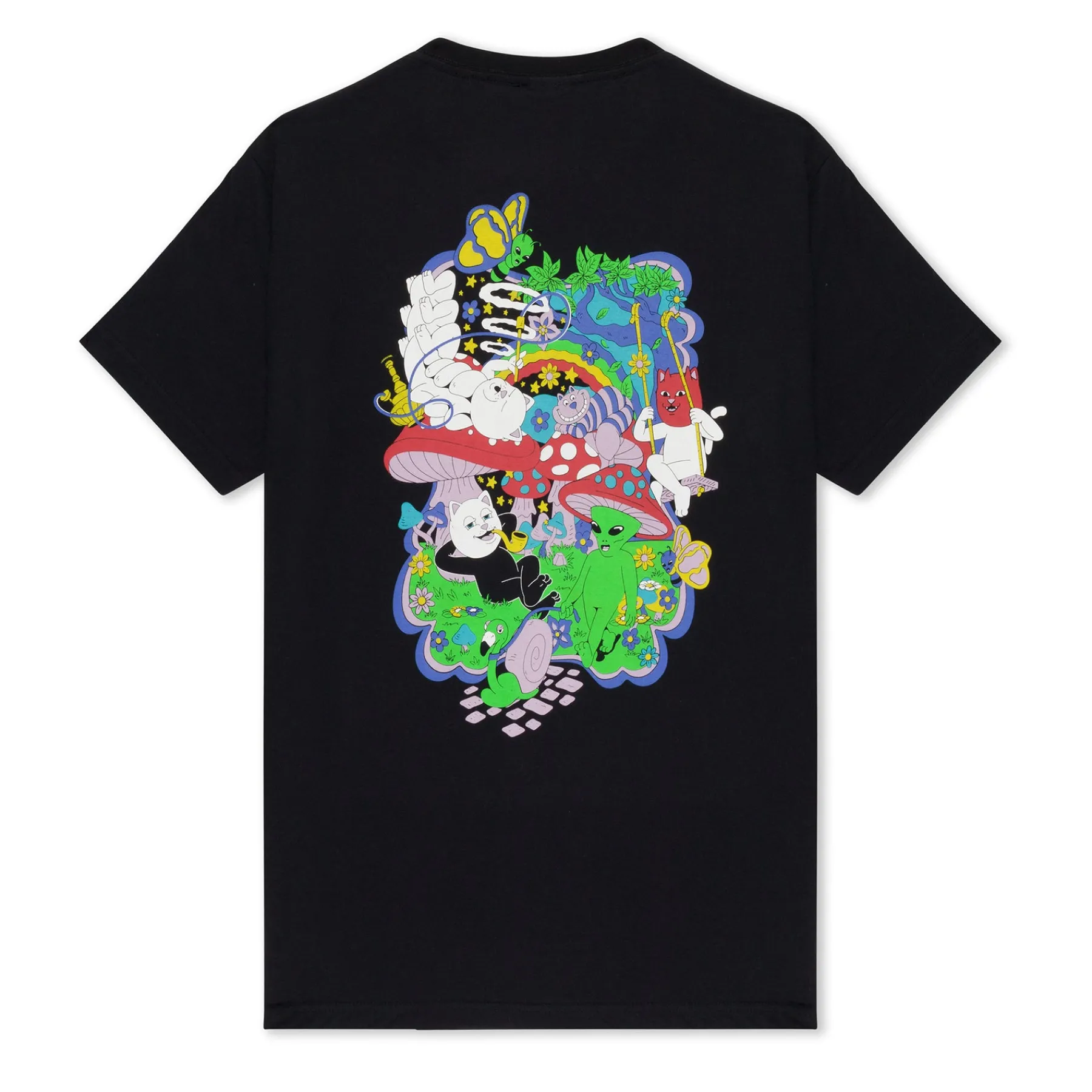 Ripndip Short Sleeve Tees<Rabbit Hole Tee (Black)