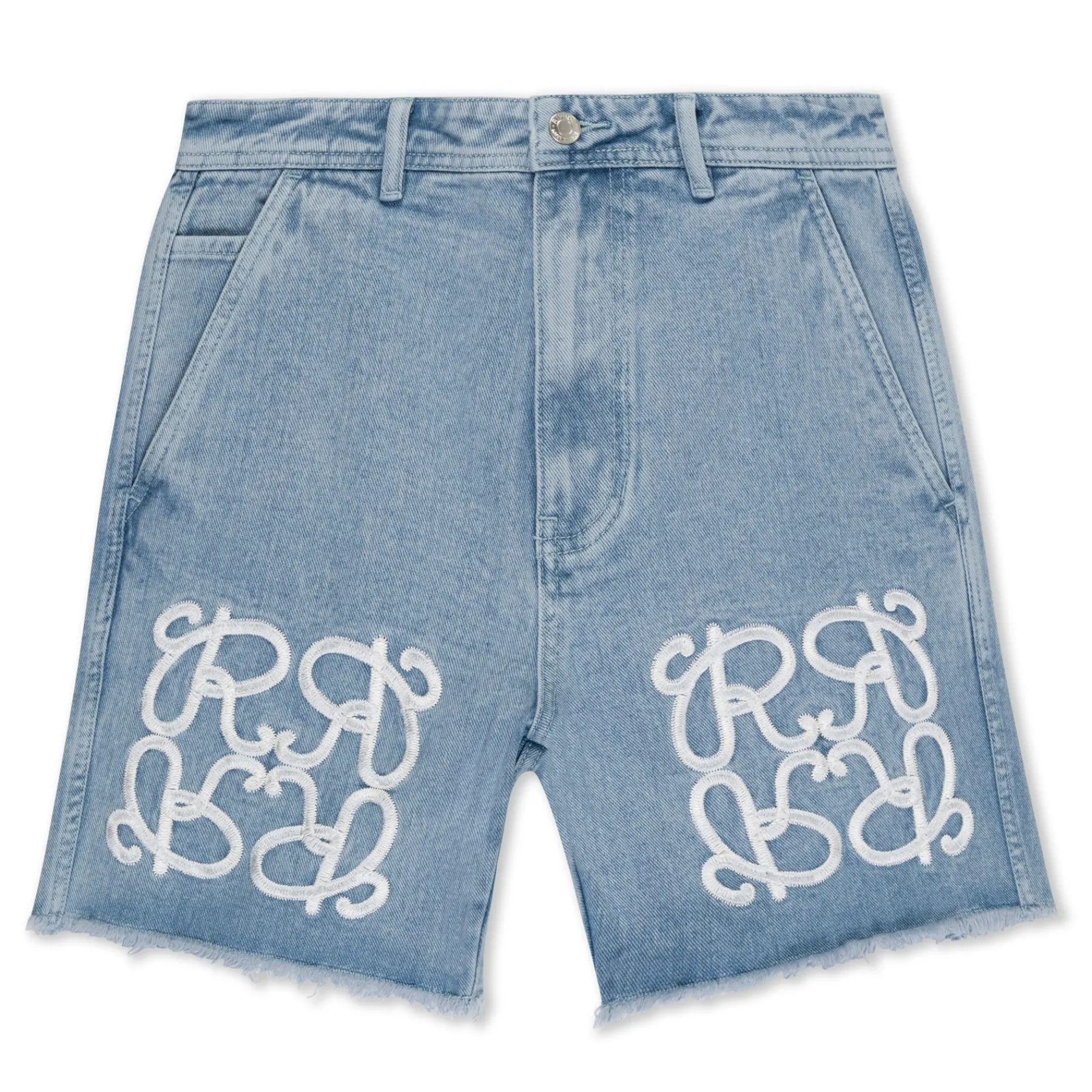 Ripndip Shorts|Womens<Ranagram Denim Shorts (Medium Wash)