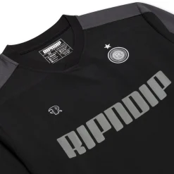 Ripndip Jerseys|Long Sleeve Tees<FC Long Sleeve Soccer Jersey (Black / Charcoal)