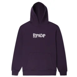 Ripndip Hoodies / Crewnecks<Rubber Logo Hoodie (Dark Purple)