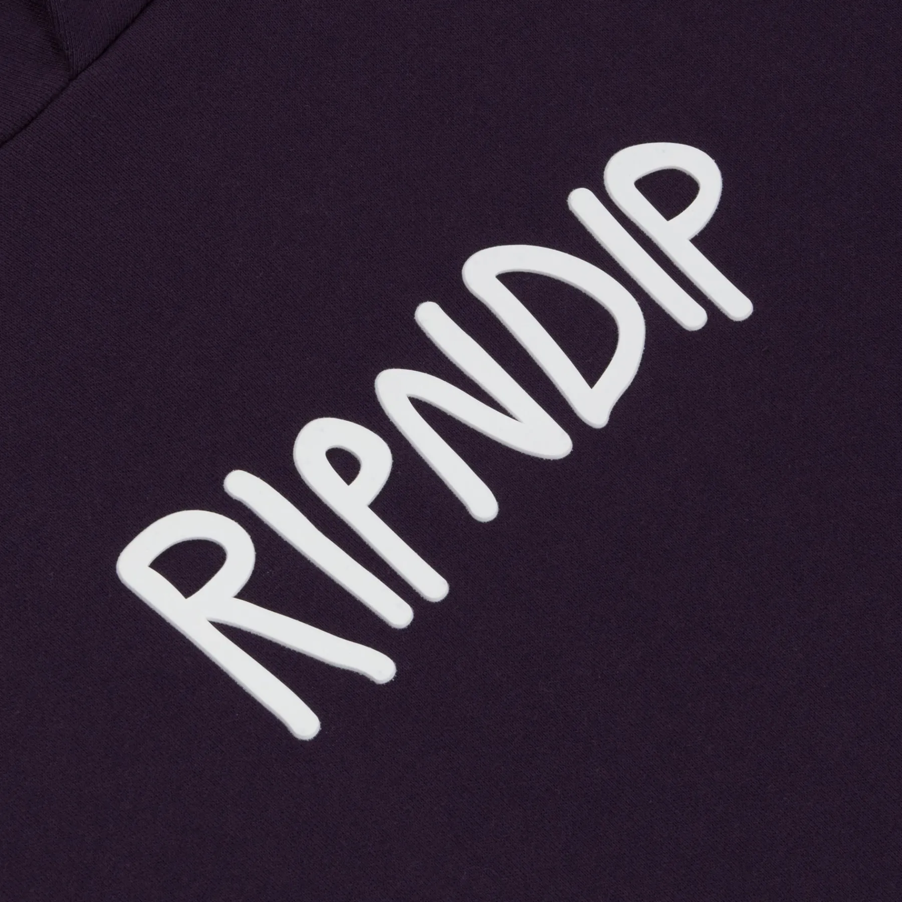 Ripndip Hoodies / Crewnecks<Rubber Logo Hoodie (Dark Purple)