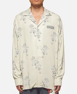 Ripndip Button Ups<x Clottee Long Sleeve Button Up (Grey)