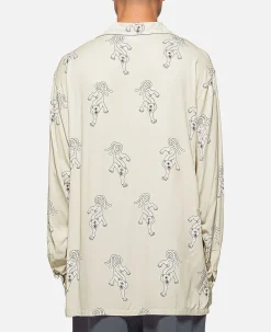 Ripndip Button Ups<x Clottee Long Sleeve Button Up (Grey)