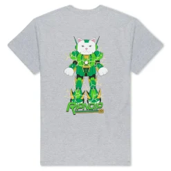 Ripndip Short Sleeve Tees|Stocking Stuffers<x Naggiven Nermbot Tee (Ash Heather)