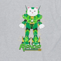 Ripndip Short Sleeve Tees|Stocking Stuffers<x Naggiven Nermbot Tee (Ash Heather)