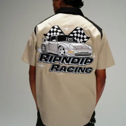 Ripndip Button Ups<Ripnrace Button Up Shirt (Off White)