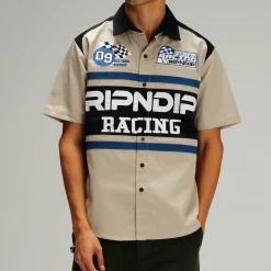 Ripndip Button Ups<Ripnrace Button Up Shirt (Off White)