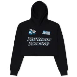 Ripndip Hoodies / Crewnecks|Womens<Ripnrace Cropped Hoodie (Black)