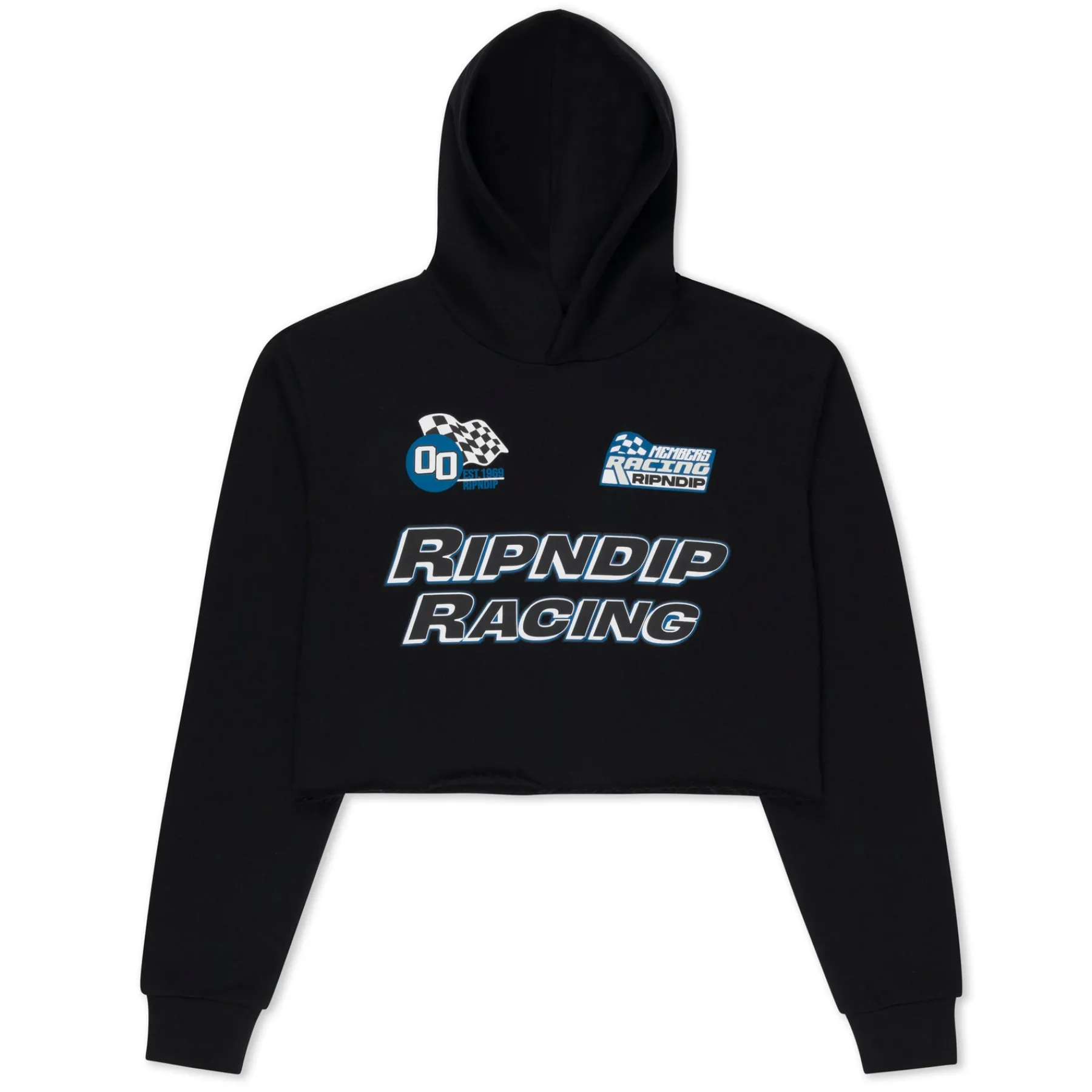 Ripndip Hoodies / Crewnecks|Womens<Ripnrace Cropped Hoodie (Black)