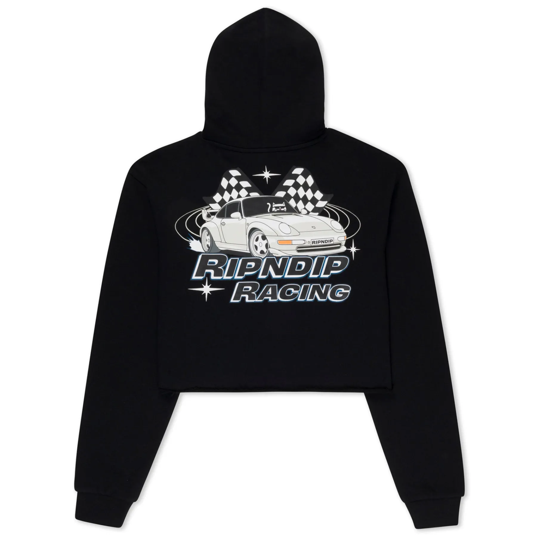 Ripndip Hoodies / Crewnecks|Womens<Ripnrace Cropped Hoodie (Black)
