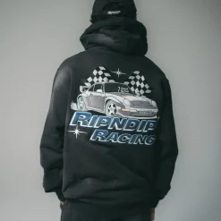Ripndip Hoodies / Crewnecks<Ripnrace Hoodie (Black Fade Wash)