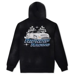 Ripndip Hoodies / Crewnecks<Ripnrace Hoodie (Black Fade Wash)