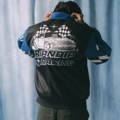 Ripndip Jackets<Ripnrace Jacket (Black/Blue)