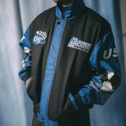 Ripndip Jackets<Ripnrace Jacket (Black/Blue)