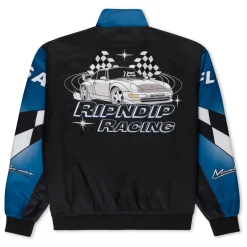 Ripndip Jackets<Ripnrace Jacket (Black/Blue)