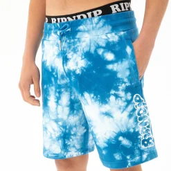 Ripndip Sweats|Shorts<Ripntail Sweatshorts (Blue Acid Wash)